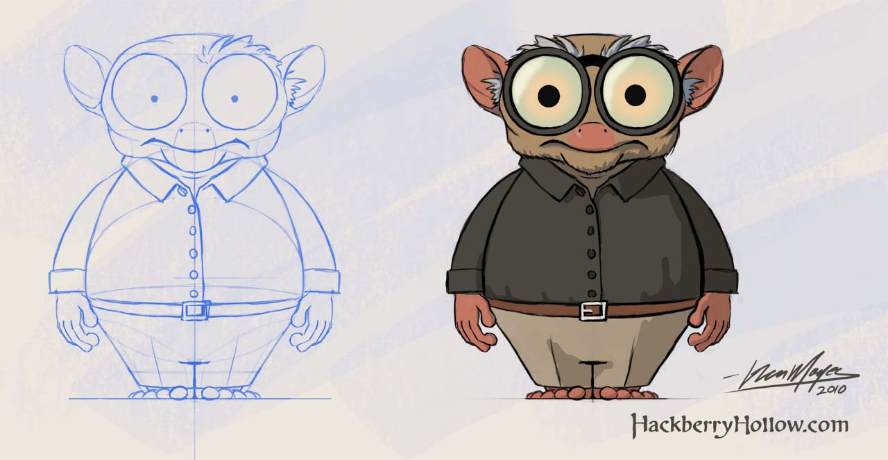 Character Design 1: Tarsier @ Hackberry Hollow